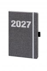 V-Book Buchkalender A5 Leinen, grau 
