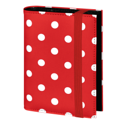 Terminplaner Pocket - Rot mit weißen Punkten 
