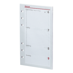 Kompakt A6 Kalendarium (1 Woche = 2 Seiten) 