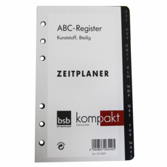 Kompakt A6 ABC-Register Kunststoff 8teilig 