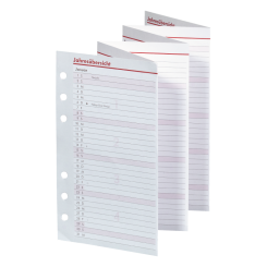 Kompakt A6 Jahresübersicht Leporello 