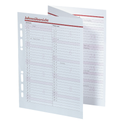 Manager A5 Jahresübersicht Leporello 