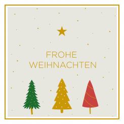 Serviette Weihnachten 3 Tannen 20 Stck. 