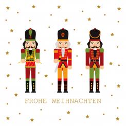 Serviette Weihnachten Nussknacker 20 Stck. 