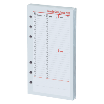 Kompakt A6 Kalendarium (1 Woche = 2 Seiten) vertikal 