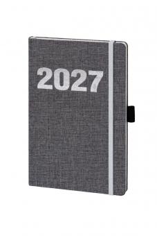 V-Book Buchkalender A5 Leinen, grau 