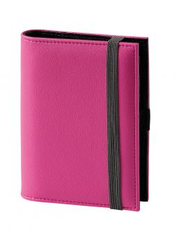 Terminplaner Pocket - Softfolie pink mit grauem Band 