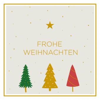 Serviette Weihnachten 3 Tannen 20 Stck. 