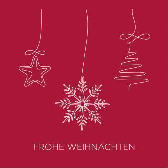 Serviette Weihnachten Schneeflocke 20 Stck. 