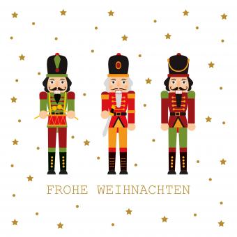 Serviette Weihnachten Nussknacker 20 Stck. 