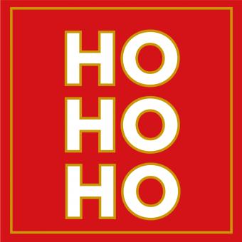 Serviette Weihnachten HoHoHo 20 Stck. 